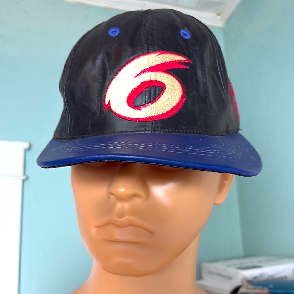 Rough Racing Mark Martin Leather Baseball Cap OSFA